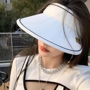 여성 5컬러 햇빛 자외선 모자 썬캡 가리개 여름 1P