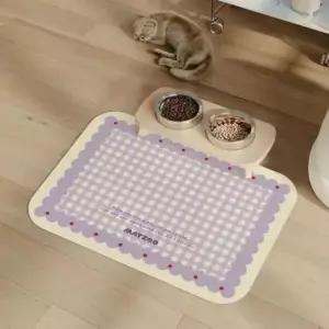 반려동물 흘림방지 식기매트 강아지 고양이 전용