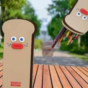 로마네 브런치브라더 실리콘 펜케이스 토스트