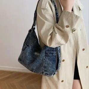 [다잇템]여자 데일리 빈티지 캐주얼 데님 크로스백