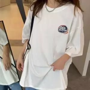 반팔티셔츠 여성 오버핏 레터링 반팔 티셔츠 캐주얼 프린팅 데일리