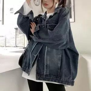 데님자켓 여성 오버핏 청자켓 가을 아우터 점퍼