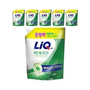 리큐 베이킹X구연산 찌든 때 올인원 1.8L+200ml, 6개