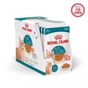 로얄캐닌 고양이사료 캣 에이징 15+ [그레이비] 파우치 85g 12개 (1BOX)