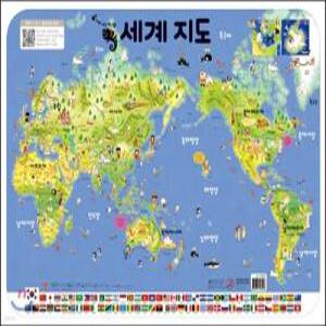 소리 나는 벽그림 지도 /우리나라 지도 + 세계 지도