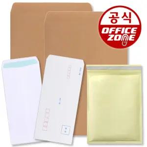 A4 우편 규격 서류봉투 100매 각대 행정 봉투 B5 B4 양면 단면 접착 이중 비닐 종이 돈 백색 무지