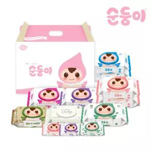 순둥이 종합 선물세트 아기물티슈 12팩 (Gf-D)