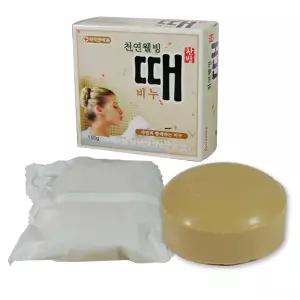 천연웰빙때비누 약국판매용 150g-1P 케이스포장 한방때비누 세안비누 샤워비누 판촉용 목욕때비누 스크럽