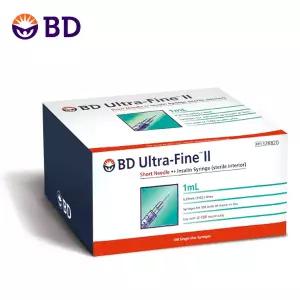 [BD] 울트라파인2 인슐린주사기 1ml 31G(0.25mm) X 8mm (100개입) - 1cc