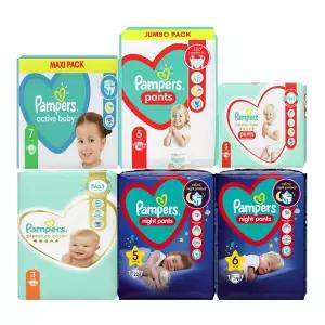 유럽산 팸퍼스 베이비드라이 팬티3~8단계 기저귀 파우더향 pampers 바우처