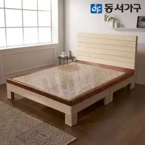동서가구 피톤치드 편백나무 ALL 프레임 헤드형 온가족 슈퍼싱글 SS 홍맥반석 고급 보료 돌침대 DF642124