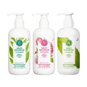 꽃을든남자 녹차 로즈 알로에 스킨샤워 클렌징 폼 500ml