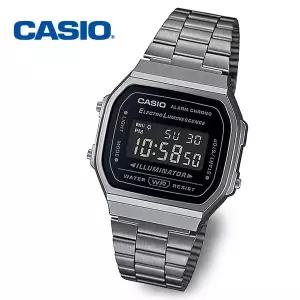 [카시오]CASIO 카시오 A168WGG-1B 레트로 사각 남자 여자 공용 전자 메탈시계