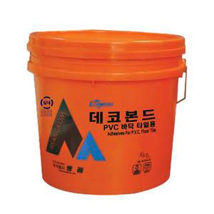쌍곰 데코타일본드 수성온돌겸용 PVC바닥타일 접착제 4kg
