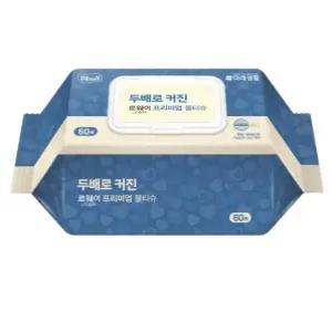 르웨이 프리미엄 빅사이즈 엠보싱 대형 물티슈 캡형 60매 12팩