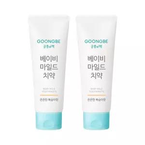 궁중비책 베이비 마일드 치약 복숭아 80g x 2개