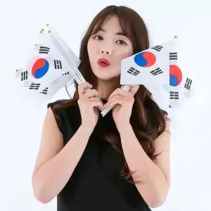 [파티쇼]일체형수기태극기(미니)10개 체육대회 운동회
