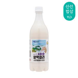 [품질보장]신안암태주조장 수미생쌀막걸리 6도 750ml