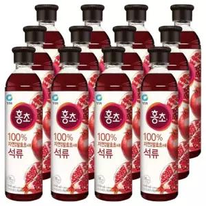 대상 청정원 홍초 석류 900ML x12개