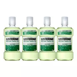 리스테린액 내추럴 그린티 마일드, 750ml, 4개