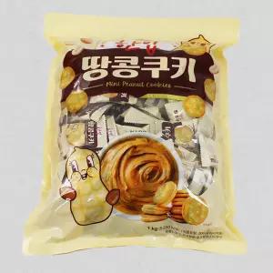 한입 땅콩쿠키 대용량 커피과자 1kg (약200개입)