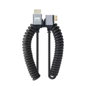 BD843 Coms HDMI2.0 to mini 미니 HDMI 스프링 케이블 꺾임