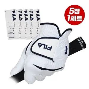 [휠라골프]휠라골프/워싱핏 프리미엄 장갑(왼손/1세트5장)