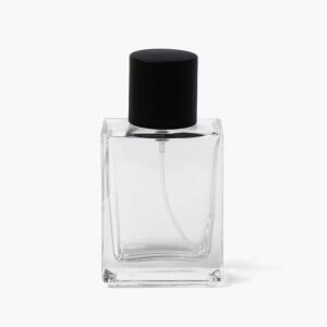 새로핸즈 클램프 타입 유리 향수공병 사각 무광블랙 50ml