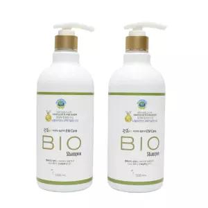 평화바이오EM샴푸 500ML 2개 머리부터발끝까지하나로샴푸하세요 샤워타올1개포함