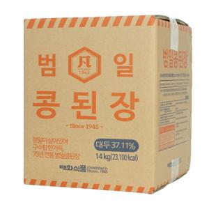 [범일] 범일 콩된장 14kg(특대입자,중입자,소입자) 업소용 대용량