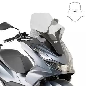 혼다 PCX125 21년부터 59cm 미들 투명 윈드스크린 GIVI 기비