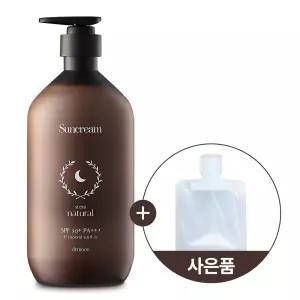 닥터문 프리미엄 대용량 1000ml 알로에베라 선크림 SPF50+ PA+++/소분파우치X2EA 데일리선크림