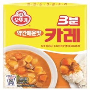 오뚜기 3분 카레 약간 매운맛 200g 24개