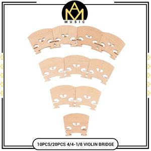 10개 세트20개 세트-1 Pack 바이올린 다리 자연 건조 메이플 Unslotted 4/4 3/4 1/2 1/4 1/8 사용 설치
