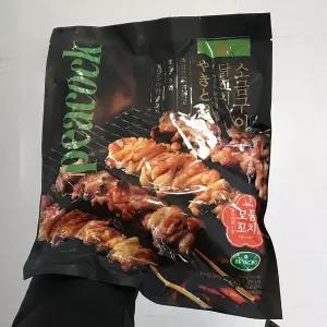 피코크 소금구이 닭꼬치 닭다리살&닭껍질 모둠 600g