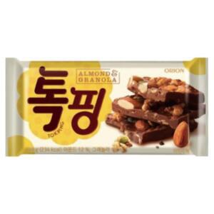 [오리온] 톡핑 아몬드초콜릿43g 10개