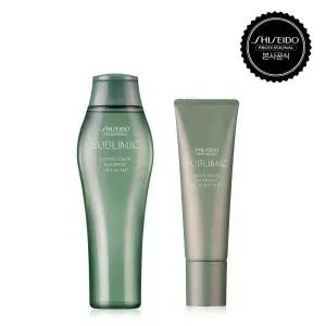 [시세이도 프로페셔널] [지성두피] 휀테 포르테 샴푸 250ml+트리트먼트 130g