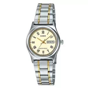 CASIO 카시오 LTP-V006SG-9B 아날로그 메탈 여성 손목시계 28400432)