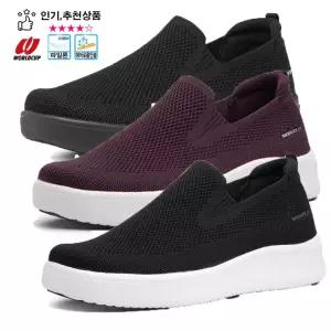 월드컵 남녀공용 니트 슬립온 에어쿠션 초경량 운동화 편한 데일리화 프릴