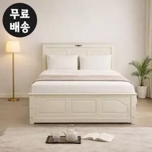 로엔 수납형 평상 부부 안방 침대프레임 퀸사이즈(Q)
