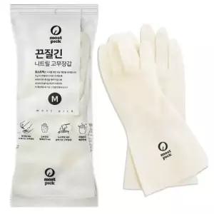 모스트픽 끈질긴 니트릴 고무장갑 M(중)사이즈X2개 구멍안나는 고무장갑