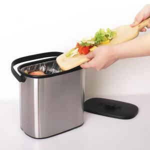 304 위생스텐 음식물 쓰레기통 5L 싱크대용 벌레 냄새차단 필터형 음식물통