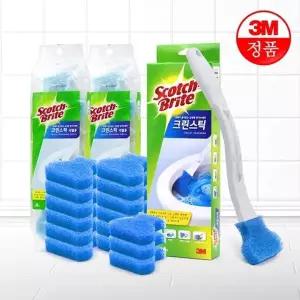 3M 크린스틱 핸들1입 리필16입 / 욕실청소 변기청소