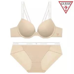 [롯데백화점]게스 컬러믹스 화이트밴딩 브라팬티세트 GDWBRBP212BE