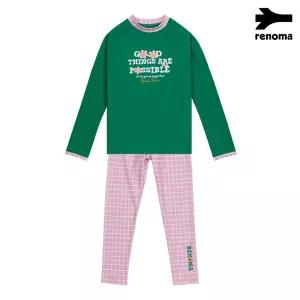 여아동비치라운드래쉬가드래깅스상하수영복  GS2D963_GN