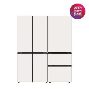 [가전구독/렌탈]LG 디오스 오브제컬렉션 냉장고 Fit & Max+김치냉장고  M626GBB022S+Z334GBB122S