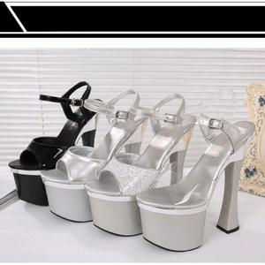 웨딩슈즈 드레스 구두 섹시 킬힐 18cm 통굽 가보시 플랫폼 샌들 폴댄스 플레져힐