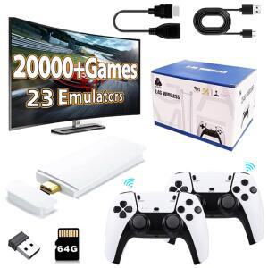 M15 4K 게임 컨트롤 플레이어 무선 휴대용 20000 HD 4G 콘솔 미니 비디오 레트로 더블 스틱