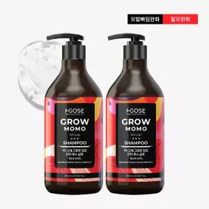이고세 맥주효모 콜라겐 설페이트 프리 탈모 증상완화 그로우 모모 샴푸 레몬버베너 1L X 2개