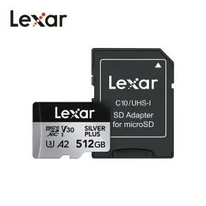 렉사 실버 플러스 마이크로 SD 메모리카드Lexar SILVER PLUS microSDXC UHS-I Card 512GB